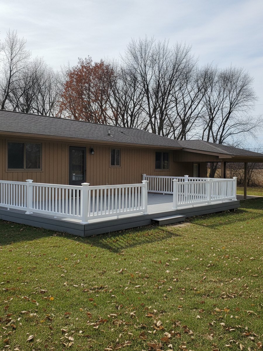 Deck Installation completed by Majestic Deck Solutions in Fitchburg, WI