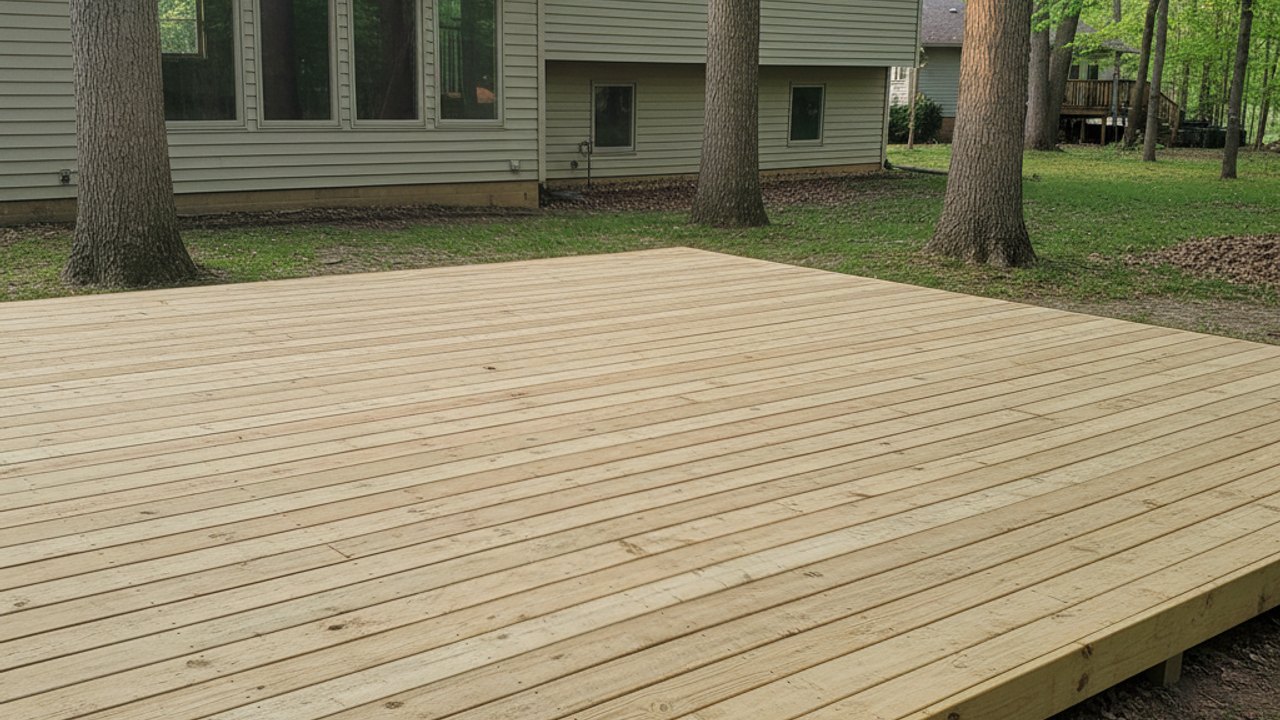Deck Resurfacing completed by Majestic Deck Solutions in Waunakee, WI