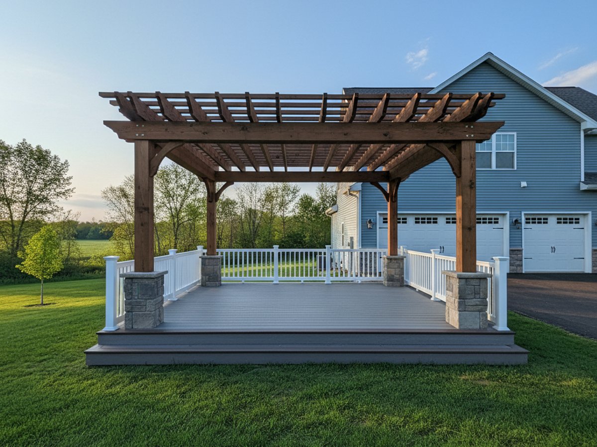 Deck Installation completed by Majestic Deck Solutions in McFarland, WI